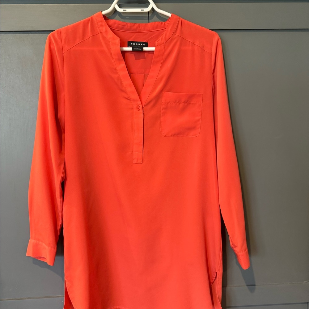 Trouvé tunic size XS bright orange